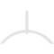 Ekena Millwork Archdale Architectural Grade PVC Gable Bracket, 84"W x 52 1/2"H x 2"D x 4"F, 15/12 Pitch GBP084X53X0204ARC00 - alternate 3